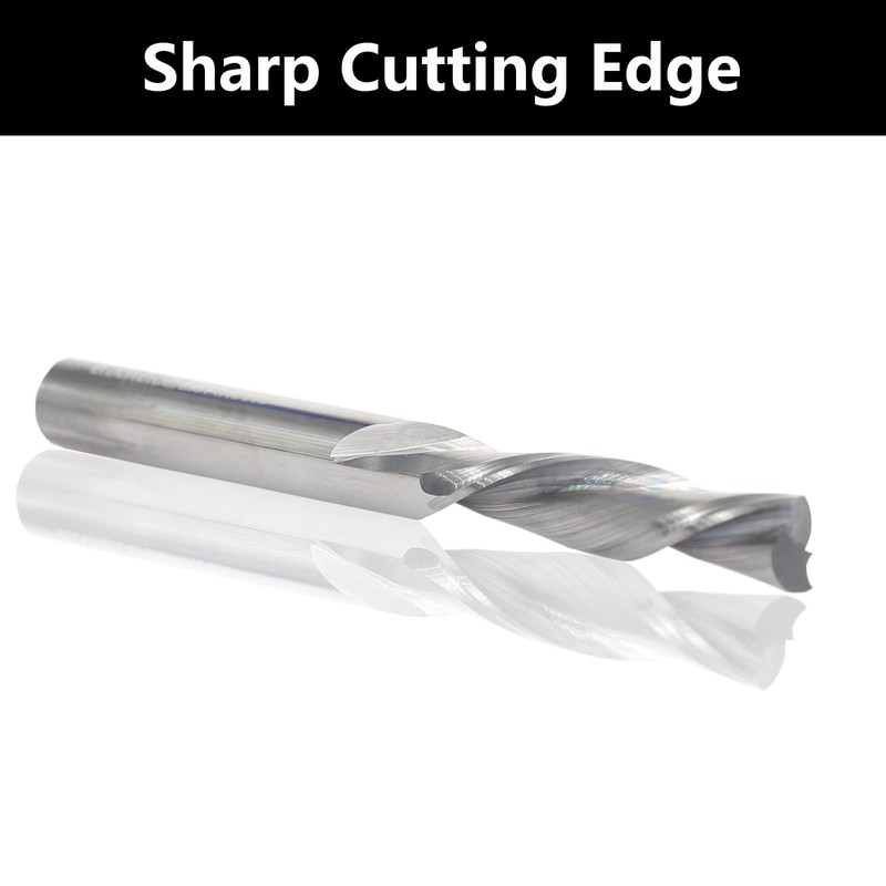Akylin Down-Cut Spiral Router Bits 1/4 Inch Shank,2 Flute CNC