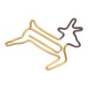 100pcs Shaped Paper Clips Deer Shape Metal Portable Office Clips