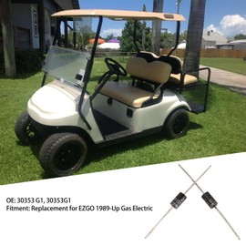 Akozon Club Car Solenoid Diode, 6PCS Metal Club Car Solenoid Diode 3 Amp Diode Club Car Solenoid Diode 30353G1 Replacement for EZGO 1989‑Up Gas Electric