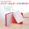 King Jim 6191W Holsack Clear Holder File, A4, Holds 12