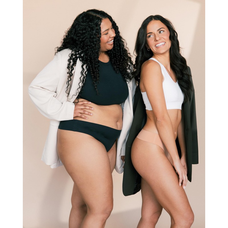 saalt Seamless Thong Period Underwear - Light Absorbency - Comfortable,