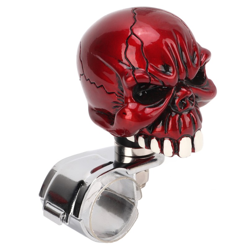 Steering Wheel Spinner Knob Skull Shape Universal Power Handle for