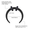 Zolure 16G Septum Piercing 8 mm Horseshoe Piercing Nose Piercing