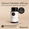 Medicom - Calcium Tabletten 600 mg, Calcium, Vitamin D3 (200