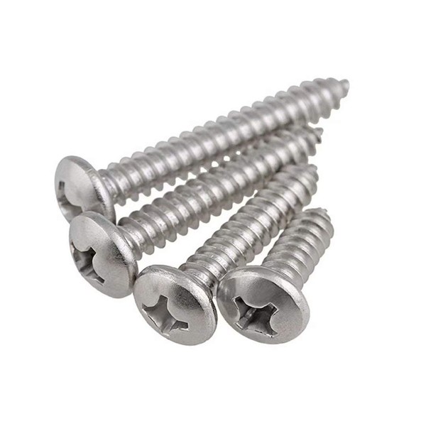 BOZONLI M1.7 Tapping Screws, Phillips Pan Head Small Screws, Stainless