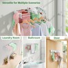 Wall Mounted Clothes Drying Rack for Laundry 23.6", Folding Clothes