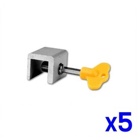 Window Security Single-Stage Sash Lock (5-Pack) with Catches Single-Stage