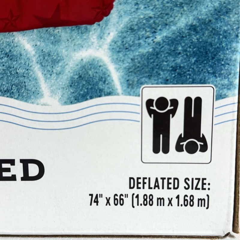 HEB Pool Float Raft 2 Person 74x66” Outdoor Toys Swimming