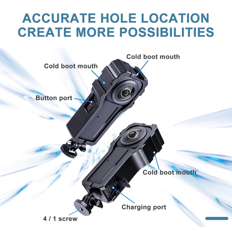 Higatful Aluminum Alloy Case for Insta360 ONE RS 1 Inch