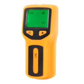 Stud Finder Wall Scanner 5 in 1 Electronic Stud Sensor with LCD Display for Pipe Metal Wood Studs Joist Edge Center Beam Detection Orange