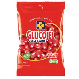 Glucojels Jelly Beans Red 150g