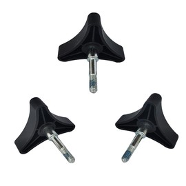 Knob Replacement Part Universal for Rolling Walker Rollator, Foldable Rollator, Hand propelled Walker, Aluminum 3 Point Knob, General Parts of Rollator Accessories