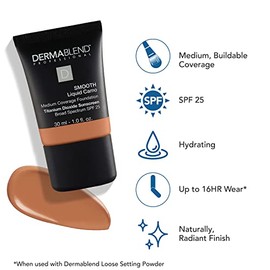 Dermablend Smooth Liquid Camo Medium to High Coverage Foundation Makeup with SPF 25,55w Copper, 1 fl. oz.