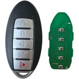 Smart Key for Nissan Rogue 2019-2020, YIKEBALOG 5 Button Proximity Remote Control Key Fob fit for Nissan Rogue 2019-2020 KR5TXN4 S180144507 285E3-6RR7A