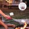 Lyfengdeam Barbecue Forks-4 Pack Marshmallow Roasting Sticks Extendable Stainless Steel