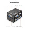 VGA Splitter,1 in 4 Out,250MHz 1920x1440 Monitor Screen Distributer,USB Powered