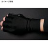 JACKALL Cooling UV Protection Gloves, M, Black