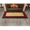 Minuteman International Contemporary II Berry Wool Hearth Rug, Rectangular
