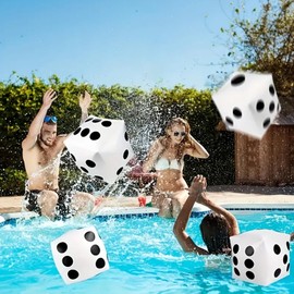 Jumbo Dice, 11.8 inches (30 cm), Extra Large Dice, Jumbo Beach Ball, Lightweight, Party Supplies, Event Supplies, Game Tools, New Year's Party, New Year's Party (Large Dice, 1 Piece)
