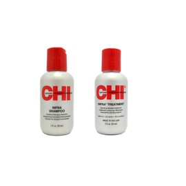 CHI Infra Shampoo - Moisture Therapy Shampoo & Thermal Protect Treatment 2oz DUO