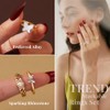KISS WIFE Gold Knuckle Rings Set for Women, Dainty Simple