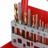 10PCS Screw Extractor and Left Hand Cobalt Drill Bit Set,