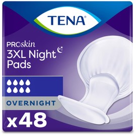 TENA ProSkin Incontinence Pads 3XL Overnight For Men & Women 48 Count