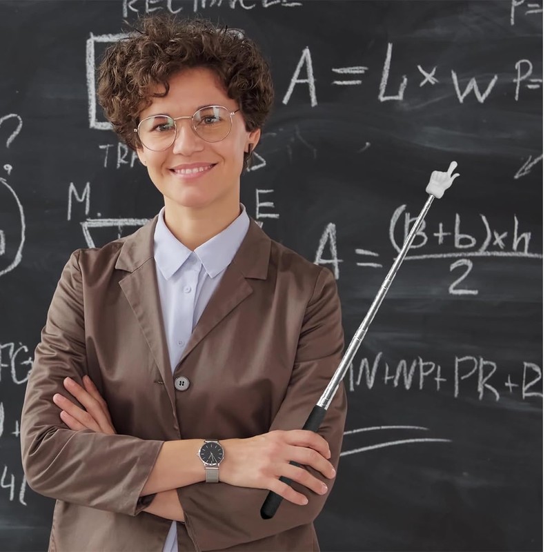 Extendable Pointer Stick, 2 Pieces, Telescopic Teacher Pointer, Retractable Classroom,