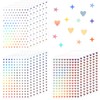 1800PCS Holographic Stickers, 12 Sheets Small Star Stickers, Self-Adhesive Tiny