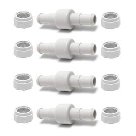 ATIE 280, 380, 180 Pool Cleaner Hose Swivel D20 and Hose Nut D15 Combo Kit Replacement For Zodiac Polaris 280, 380, 180 Pool Cleaners (4 Pack)