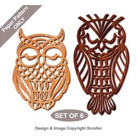 Owl Trivet and Ornament Scroll Saw Pattern