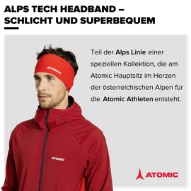 ATOMIC ALPS TECH Unisex Winter Headband, Flame Scarlet, One Size, Flame Scarlet