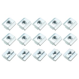 METALLIXITY M8 Thread T Nuts 15 Pack Carbon Steel T Nut Fastener for 4040 Series Aluminum Extrusion Profiles