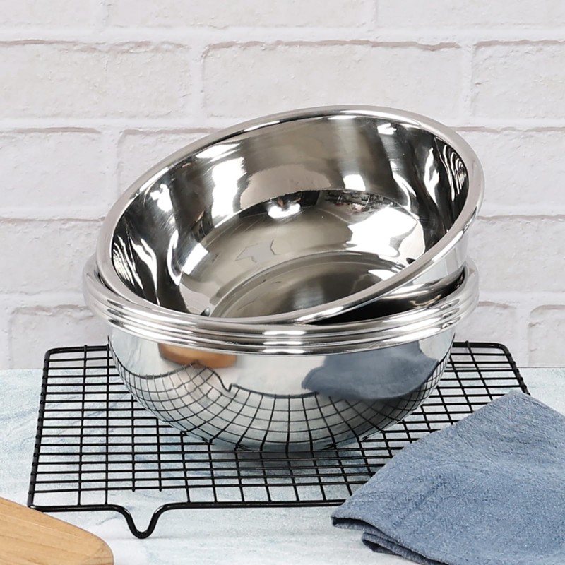 Fabnati 4 Pack Stainless Steel Mixing Bowls, 8.6 Inches Kitchen