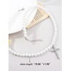 Pearl Necklace for Men Layered Pearl Necklace for Men Round
