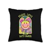 Peace, Love & Bath Bombs Psychedelic 70’ Style Throw Pillow