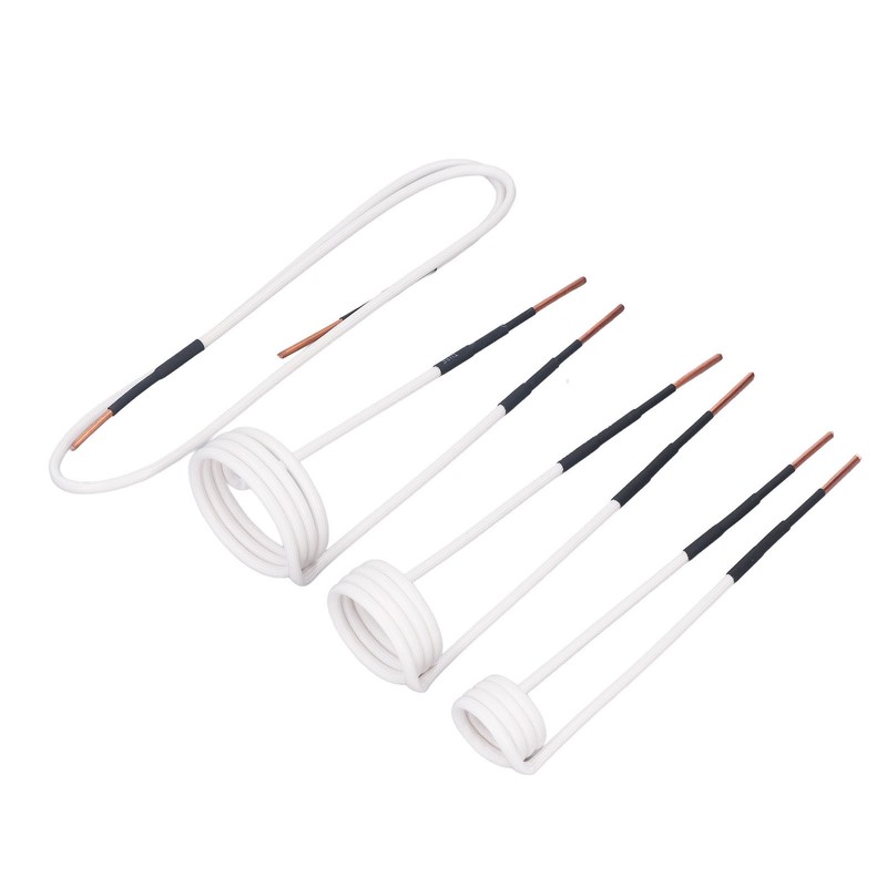 4Pcs Induction Heater Coil Kit 2.5mm Brass Core 20 30