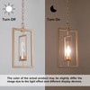 Optimant Lighting Gold Pendant Lighting for Kitchen Island, 1-Light Modern