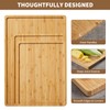 GarveeHome Bamboo Wood Cutting Boards Set of 3 with Holder