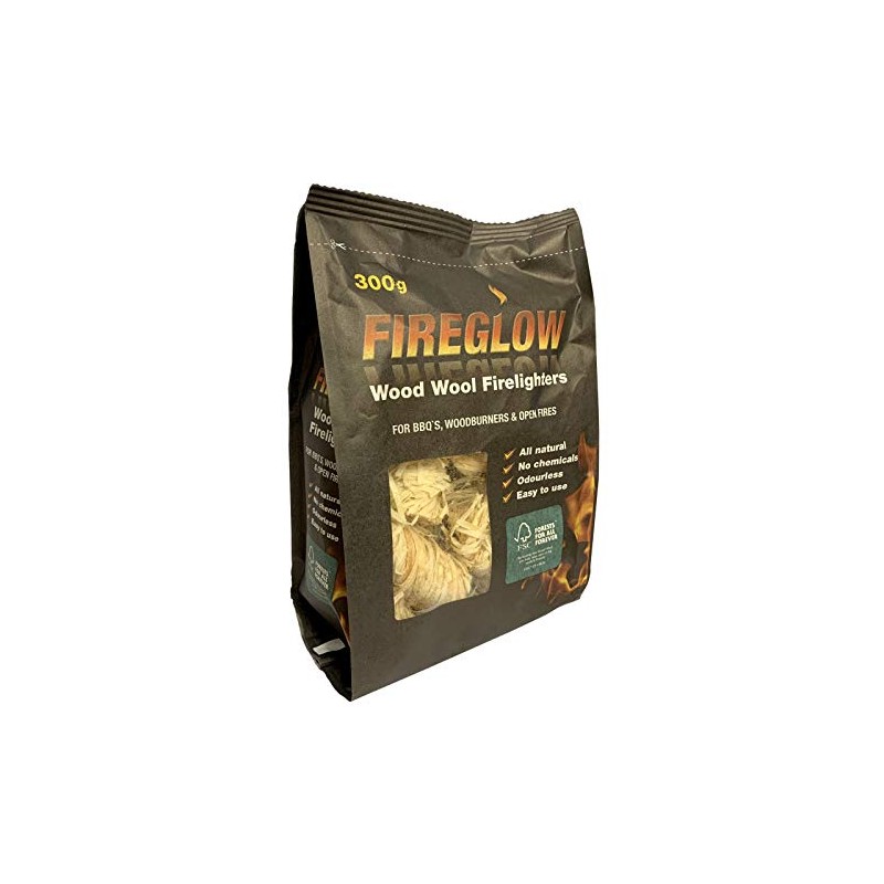 Tiger Fireglow Wood Wool Firelighters, 300g