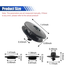 5 Sets Car Floor Mat Clips, Car Mat Fixation Clamps Automotive Fastener Carpet Clips, Car Floor Mat Retaining Clips Replacement for #3D0-864-851-B41 3D0-061-795-B41