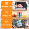 Eidoct 4 Pack Snack Boxes, Reusable Bento Lunch Boxes with