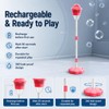 New Bubble Machine, 47in Rechargeable Automatic Bubble Maker with Light