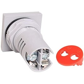 Szliyands Digital Display AC Voltage Indicator, 22mm Square Head LED Voltage Tester AC50~500V Voltmeter Monitor (Red)