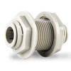 DMFIT Bulkhead Union 1/2" OD Acetal 5 Pack