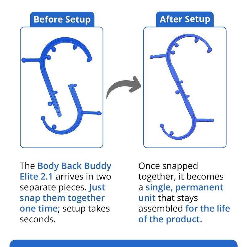 Body Back Buddy Elite Trigger Point Massage Tool, Neck and