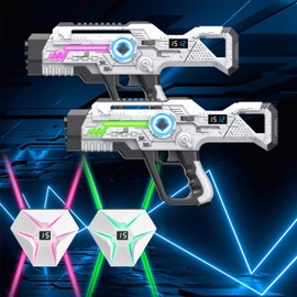 Laser Tag Rechargeable, Lazer Tag Game Set of 2 for Kids Indoor & Outdoor Play, Gift Ideas for Kids Teens and Adults, Cool Toys for Teenage Ages 8 9 10 11 12+Year Old Boy & Girls