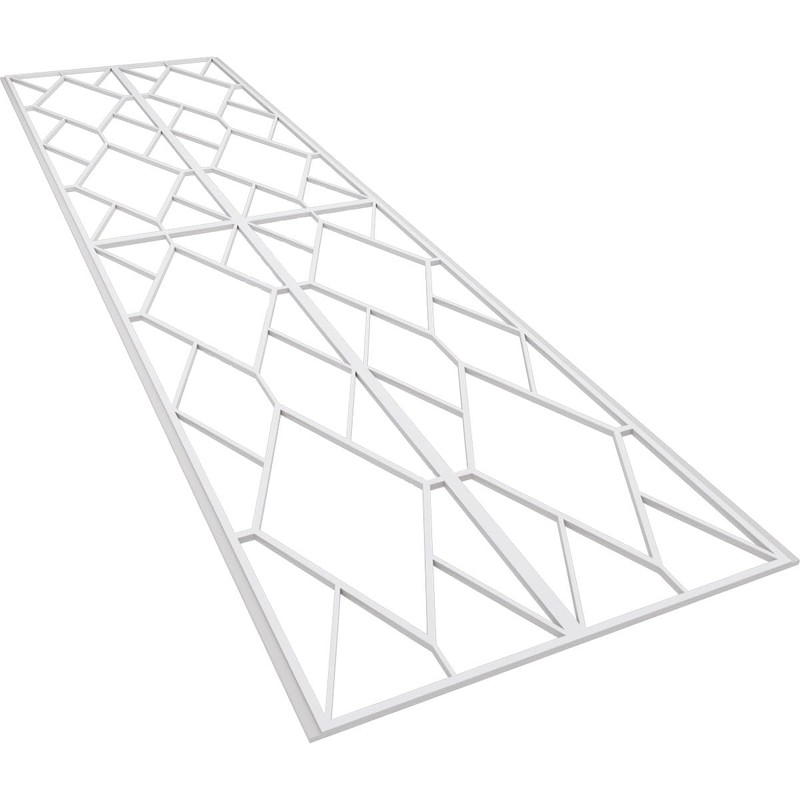 Ekena Millwork WPKP12X01X47HSN Wainscot Paneling, White