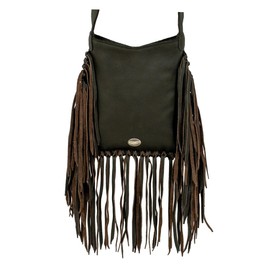 American West Woven Tapestry Fringed Cowgirl Flap Bag Crossbody