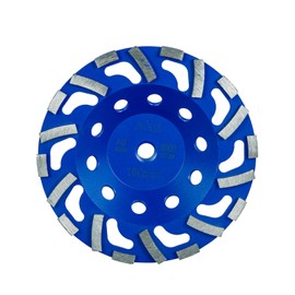 SALI 7 Inch Concrete Grinding Wheels 20 Turbo Diamond Segments 5/8-11 Arbor Diamond Grinding Wheel Fit for Paint, Epoxy, Mastic Coating Removal with CDB. New Technology